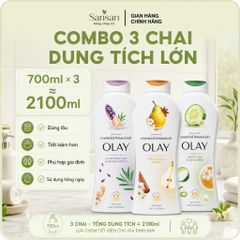 Olay Essential Botanicals Body Wash Combo 3 Chai 700ml | Sữa Tắm Hương Thảo Mộc Thiên Nhiên Cho Mọi Loại Da