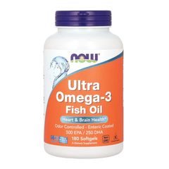 Ultra Omega-3 Fish Oil - Hỗ trợ sức khỏe mắt và tim mạch, 180 viên chính hãng Now Mỹ