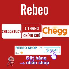 Nâng cấp chính chủ Chegg Study giá rẻ - Rebeo shop