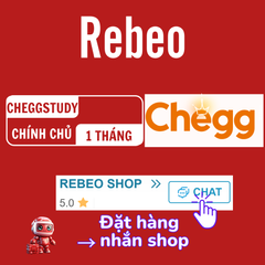 Nâng cấp chính chủ Chegg Study giá rẻ - Rebeo shop