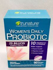 TruNature® Women's Daily Probiotic |90 viên| Men vi sinh chuyên biệt dành cho phụ nữ - Hỗ trợ sức khỏe tiêu hóa & miễn dịch [SP Chuẩn Mỹ]