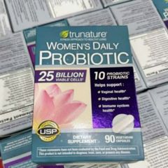 TruNature® Women's Daily Probiotic |90 viên| Men vi sinh chuyên biệt dành cho phụ nữ - Hỗ trợ sức khỏe tiêu hóa & miễn dịch [SP Chuẩn Mỹ]