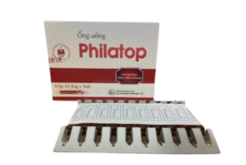 Hỗ trợ dinh dưỡng Ống Uống Philatop Khapharco Hộp 20 ống thủy tinh