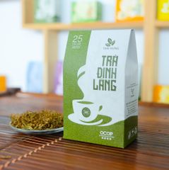 Trà Đinh lăng THÁI HƯNG - Hộp 25 túi lọc 5g - An thần, ngủ ngon, giảm stress