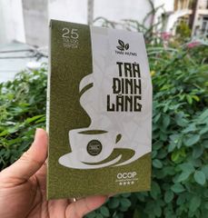 Trà Đinh lăng THÁI HƯNG - Hộp 25 túi lọc 5g - An thần, ngủ ngon, giảm stress