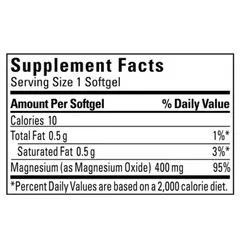 Magnesium Extra Strength 400mg - Hỗ trợ thư giãn cơ bắp, giảm chuột rút giúp ổn định thần kinh, ngủ ngon hơn - 180 viên Nature Made Mỹ