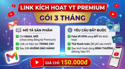 Link Youtube Premium 3 THÁNG