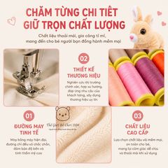 Đồ chơi thú bông Thỏ biết chạy, biết kêu, vẫy tai khuyến khích bé tập bò, phát triển giác quan