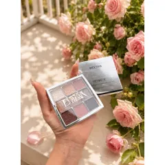 Bảng mắt 9 ô tone hồng đất – nâu lạnh – nhũ sáng  Backstage Eye Palette 🌸✨ 786307