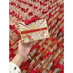 Hộp quà đỏ vàng – Hộp decor/đựng mỹ phẩm sang xịn 786390