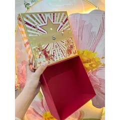 Hộp quà đỏ vàng – Hộp decor/đựng mỹ phẩm sang xịn 786390