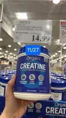 Bột Orgain Creatine Microni - zed Creatine Monohydrate |675g| Hỗ trợ cơ bắp - Tăng khối cơ - Nâng cao sức mạnh [SP Chuẩn Mỹ]