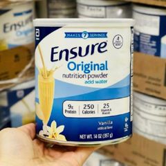 [Mẫu mới] Sữa bột Ensure Mỹ - Ensure Original Nutrition Powder |397g| Dinh dưỡng chuyên biệt cho người lớn [Nội địa Mỹ không tem]