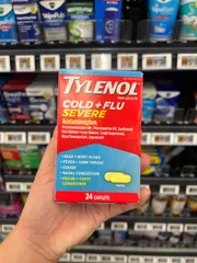 Tylénol Cold + Flu Severe Acetaminophen 24 viên nén
