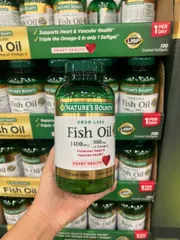 NATURE'S BOUNTY Fish Oil 1400mg Hỗ Trợ Sức Khỏe Tim Mạch và Hệ Mạch Máu 130 viên