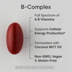 Vitamin B Sports Research Advanced B-Complex - Viên uống bổ sung vitamin B, 180 viên chính hãng Sports Research