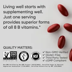 Vitamin B Sports Research Advanced B-Complex - Viên uống bổ sung vitamin B, 180 viên chính hãng Sports Research