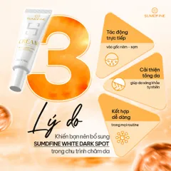 [HÀNG CHÍNH HÃNG] Kem Sumdfine White Cream Dark Spot Arbutin 5% – Hỗ Trợ Mờ Nám Sáng Da