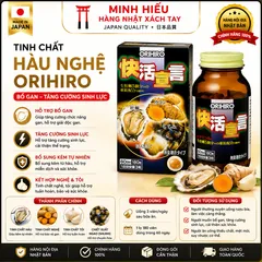 Tinh Chất Hàu Nghệ Orihiro Nhật Bản 180 Viên – Tăng Cường Sinh Lực, Bổ Gan, Giải Độc