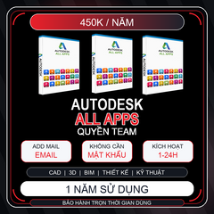 Autodesk All Apps 1 Năm | Add Mail Vào Nhóm | Bảo Hành Trọn Thời Gian