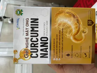Gel Nghệ Mật Ong Curcumin nano ,hỗ trợ bao tử,hộp 20 gói