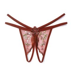[Che tên] Quần lót lọt khe, quần hở đáy sexy quyến rũ thêu hoa