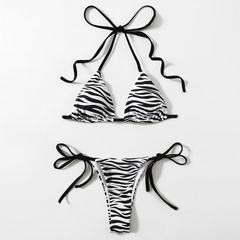 Bikini 2 mảnh buộc dây bơi lội Đồ đi biển Basics Cao Cấp