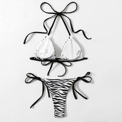 Bikini 2 mảnh buộc dây bơi lội Đồ đi biển Basics Cao Cấp