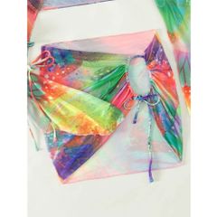 Set Bikini 3 mảnh cao cấp kèm khăn quấn đi biển đi du lịch