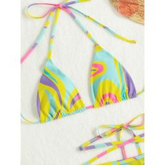 Set bikini đi biển 2 mảnh 3 món sexy đẹp bộ đồ tắm đồ bơi có quây choàng kín đáo che bụng