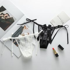 [Cao cấp] Quần lót nữ thắt dây nơ Ladies Ren Sexy Hollow Love T
