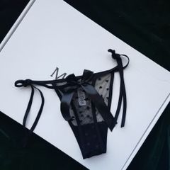 [Cao cấp] Quần lót nữ thắt dây nơ Ladies Ren Sexy Hollow Love T