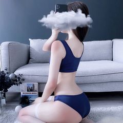 [Che tên] Bộ đồ lót không gọng cotton co dãn 4 chiều đi bơi mặc ở nhà gợi cảm