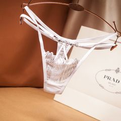 [Che tên] Quần lót nữ eo thấp phối ren xuyên thấu gợi cảm