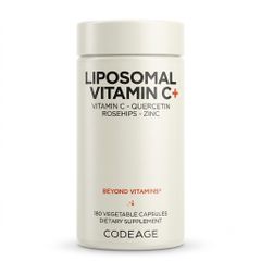 Viên uống Codeage Vitamin C Liposomal 500mg - Tăng cường miễn dịch, chống oxy hóa, làm sáng da - Hỗ trợ sức khỏe tối ưu