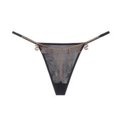 [Cao Cấp] Quần lót cotton chữ T lưng thấp phối dây xích gợi cảm