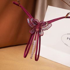[Che tên] Quần lót nữ lọt khe hạt cườm dài sexy