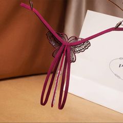 [Che tên] Quần lót nữ lọt khe hạt cườm dài sexy