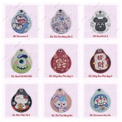 [Link 2] Bao Da Cho Thẻ Từ Hình Giọt Nước, Airtag, Dạng Móc Khoá