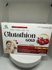 Viên uống đẹp da Glutathion Gold - hỗ trợ chống oxy hóa, dưỡng sáng da, giảm nám sạm, bổ sung Collagen (TPCN)