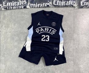 Set bộ ba lỗ bé trai thể thao mát mẻ thoáng khí mùa hè Paris