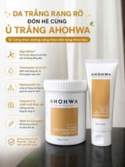 Mặt nạ ủ hỗ trợ trắng da Ahohwa Tone-Up Brightening Cream Mask tuýp 100g [hàng nhập khẩu]