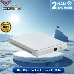 Bếp Điện Từ LocknLock Bianco Slim Induction Cooker EJI146WHT Siêu Mỏng, Đa Chế Độ - Hàng Chính Hãng