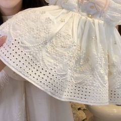 Hàng QC - Váy đầm công chúa ren bồng xòe babydoll tay bồng xinh xắn đáng yêu mặc đi chơi sinh nhật