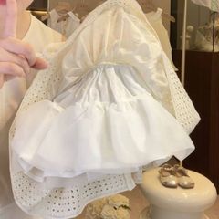 Hàng QC - Váy đầm công chúa ren bồng xòe babydoll tay bồng xinh xắn đáng yêu mặc đi chơi sinh nhật