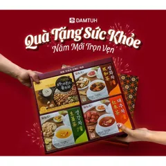 SET QUÀ TẶNG NGŨ CỐC DAMTUH HÀN QUỐC 4 MÓN KÈM TÚI XÁCH