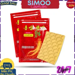 [CHUYÊN SỈ CHÍNH HÃNG] Combo 10 Gói Cao Dán Sâm Đỏ HIMENA Hàn Quốc (TÚI 20 miếng)