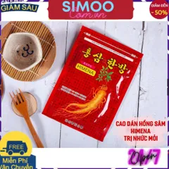[CHUYÊN SỈ CHÍNH HÃNG] Combo 10 Gói Cao Dán Sâm Đỏ HIMENA Hàn Quốc (TÚI 20 miếng)