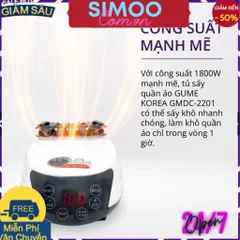 [CHUYÊN SỈ CHÍNH HÃNG] Tủ Sấy, Máy Sấy Quần Áo Di Động GUME - Hàng Nhập Khẩu Hàn Quốc