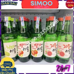 [JINRO] SOJU HÀN QUỐC VỊ HOA QUẢ 360ML - [하이트진로] 과일리큐르 4종 360ML